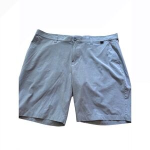 TravisMathew Mens Blue Heather Golf Shorts Size 42 Stretch Performance Casual